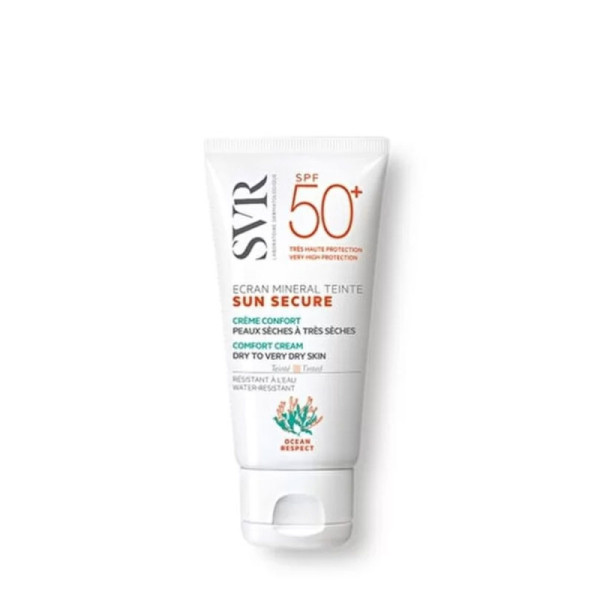 svr ecan mineral teinte sun secure peaux séches a trés séches spf50