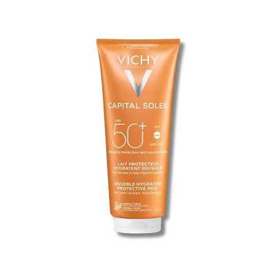 vichy capital soleil spf50+ lait protecteur hydratant invisible 300 ml vichy capital soleil spf50+ lait protecteur hydratant invisible 300 ml