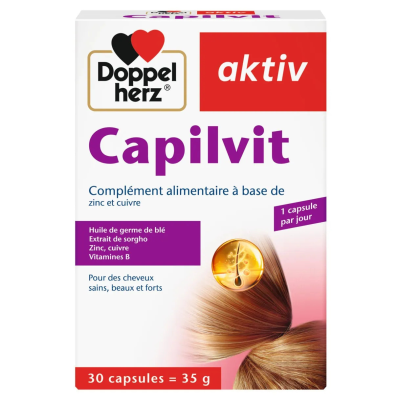 Aktiv Capilvit Formule Au Cuivre 30Comprimés -Doppel Herz