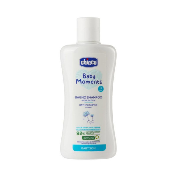 Chicco Shampoing Chev & Corps Baby Moments 200 Ml
