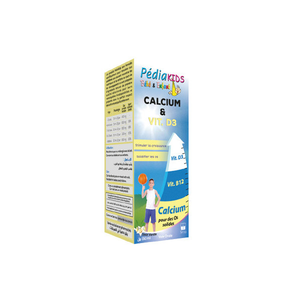 Pédiakids Calcium Et Vit D3 150 Ml