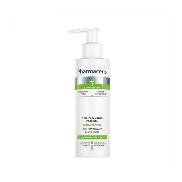 Pharmaceris T Sebo-Moistatic Gel Nettoyant Visage 190Ml