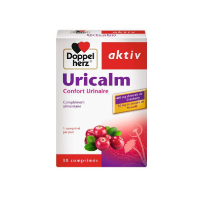 Doppelherz Aktiv Uricalm Confort Urinaire, 30 Comprimés Doppelherz Aktiv Uricalm Confort Urinaire, 30 Comprimés