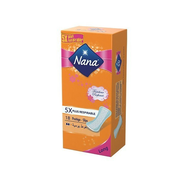 Nana Protège-Slips Longue Fraîcheur 18 Unités