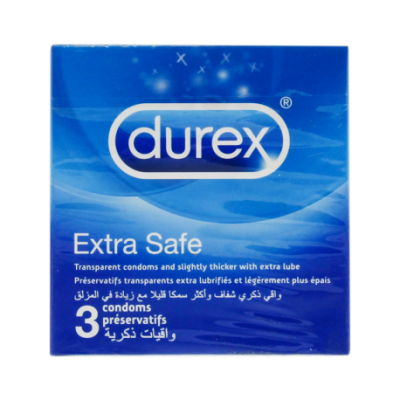 Préservatif Durex Extra Safe X3 Préservatif Durex Extra Safe X3