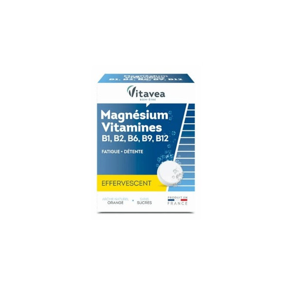 Vitavea Magnesium B1 B2 B6 B9 B12 Effervescent 24 Comprimes