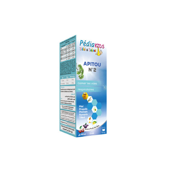 Pediakids Apitou N°2 Toux Sèche 150 Ml