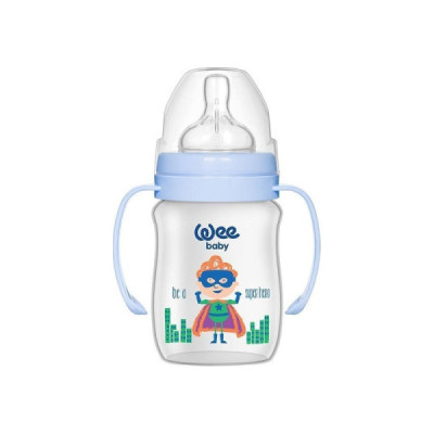 Wee Baby Biberon Avec Anses En Plastique 150Ml Wee Baby Biberon Avec Anses En Plastique 150Ml