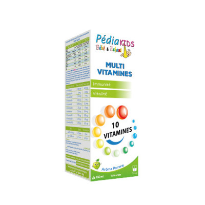 Pédiakids Multi Vitamines Pomme 150 Ml Pédiakids Multi Vitamines Pomme 150 Ml