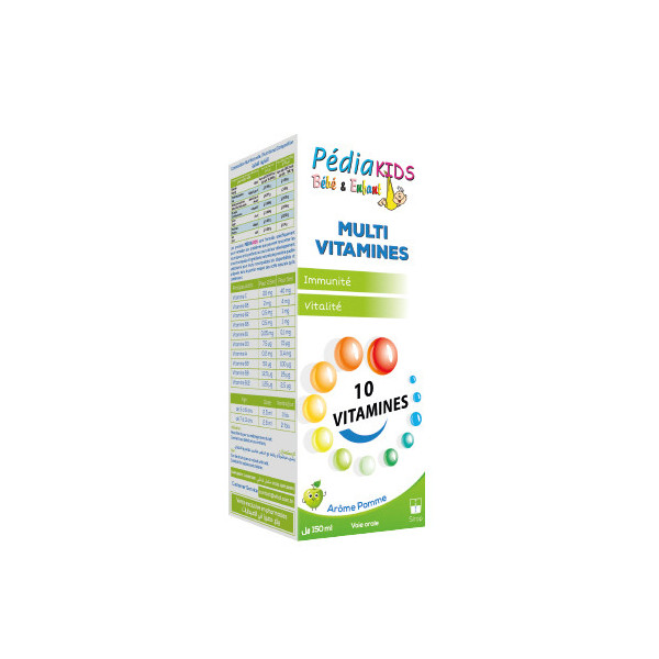 Pédiakids Multi Vitamines Pomme 150 Ml