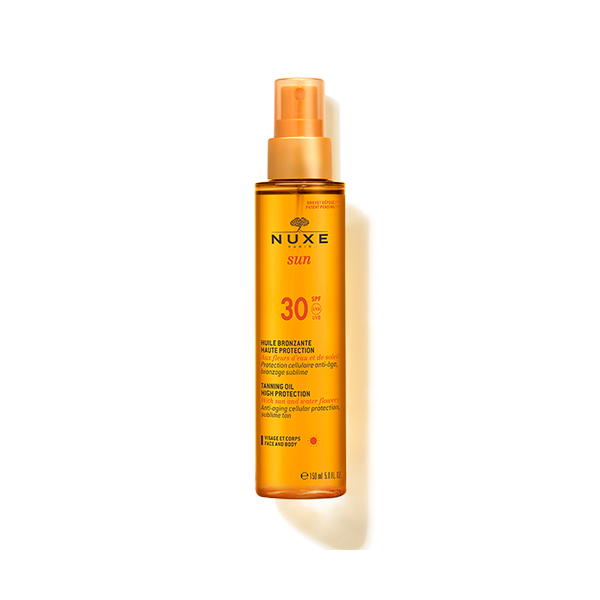 Nuxe Sun Huile Bronzante Visage Et Corps Spf30 150Ml