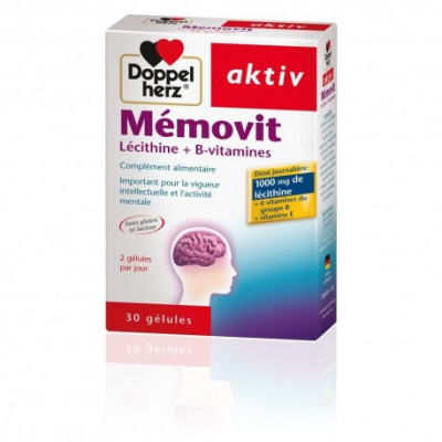 Aktiv Memovit Lécithine + B-Vitamines 30 Gélules Aktiv Memovit Lécithine + B-Vitamines 30 Gélules