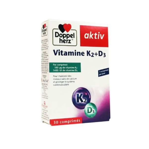 Aktiv Vitamine K2+D3 30 Comprimes