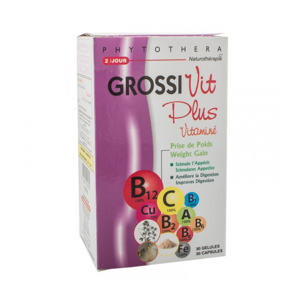 Vital Phytothera Grossivit Plus Vitamine 45 Gelules