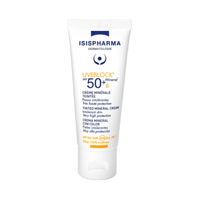 Isispharma Uveblock Crème Minérale Teintée Spf50+ 40Ml Isispharma Uveblock Crème Minérale Teintée Spf50+ 40Ml