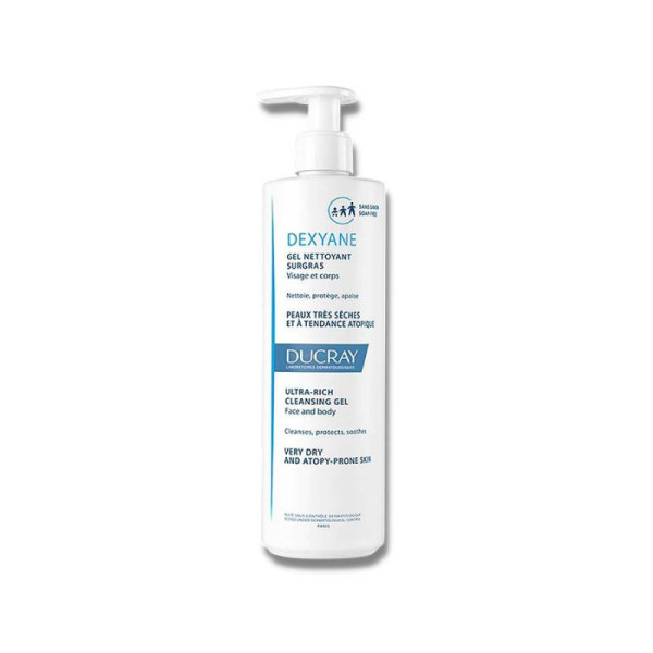 Ducray Dexyane Gel Nettoyant Surgras, 400 Ml