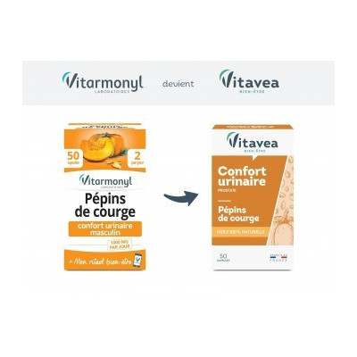 Vitavea Vitarmonyl Pépins De Courge 60 Capsules Vitavea Vitarmonyl Pépins De Courge 60 Capsules