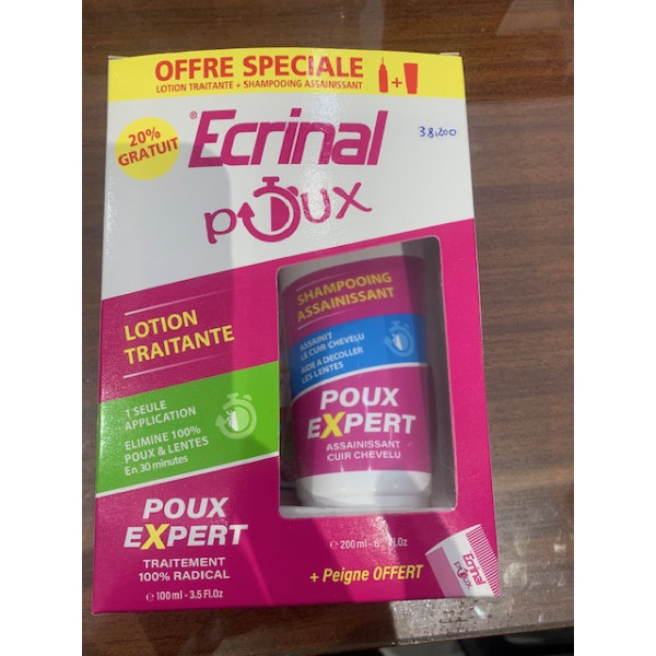 Ecrinal pack promo anti poux + peigne