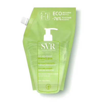 SVR SEBIACLEAR GEL MOUSSANT RECHARGE 400 ML SVR SEBIACLEAR GEL MOUSSANT RECHARGE 400 ML