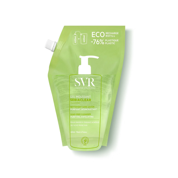 SVR SEBIACLEAR GEL MOUSSANT RECHARGE 400 ML