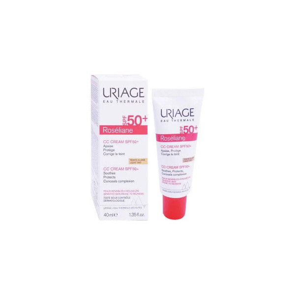 URIAGE ROSELIANE CC CREAM SPF50+ TEINTEE CLAIRE 40ML