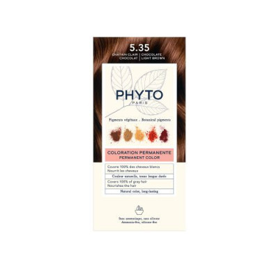 PHYTOCOLOR Kit Coloration 5.35 - Châtain Clair Chocolat PHYTOCOLOR Kit Coloration 5.35 - Châtain Clair Chocolat