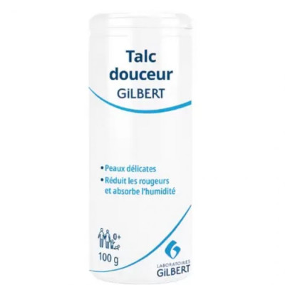 GILBERT TALC DOUCEUR FLACON POUDREUR 100G GILBERT TALC DOUCEUR FLACON POUDREUR 100G