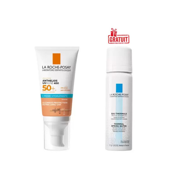 la roche posay  anthélios uvmune 400 (spf50+) eau thermale offerte