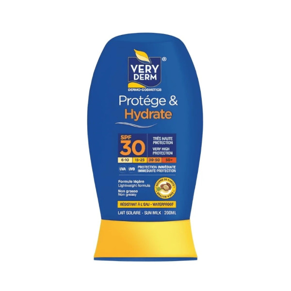 veryderm lait solaire spf30 200 ml