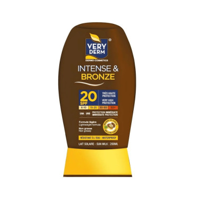 veryderm lait solaire spf20 bronze 200 ml veryderm lait solaire spf20 bronze 200 ml